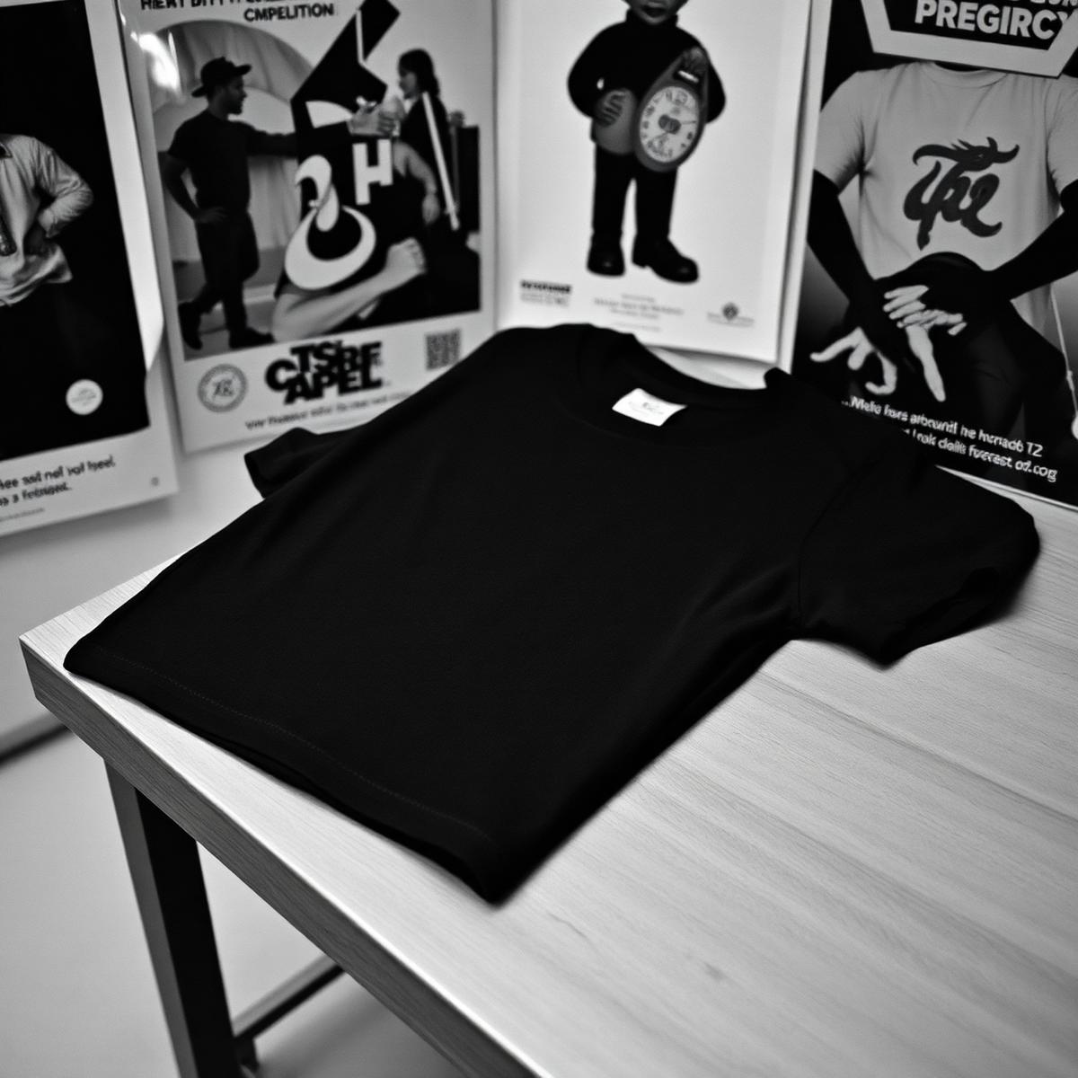 制作したTシャツとポスター